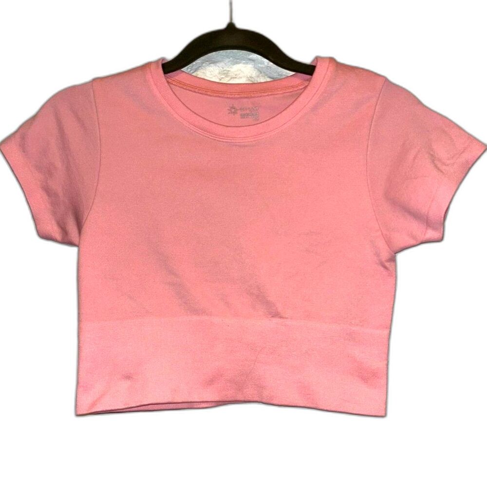 OFFLINE By Aerie‎ Sidewalk Seamless Cropped Top Pink Sz Small READ